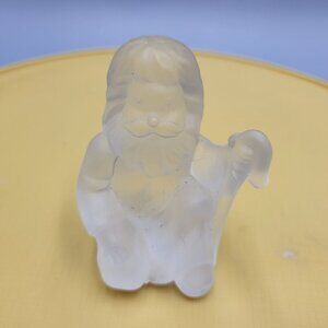 Mosser Nativity Figurine Joseph Satin Frosted Glass 2.5 inch Vintage